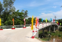Chùa Lộc Dã (Q.8) tổ chức khánh thành cầu Hiệp An tại tỉnh An Giang