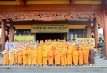 Bình Phước: Ban Hoằng pháp TƯ, Ban Kinh tế Tài chính TƯ thăm và cúng dường trường hạ tại chùa Tỉnh Hội