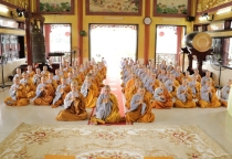 TP.HCM: Tịnh nghiệp đạo tràng chùa Bình An, quận Bình Tân Bố-tát, thính giời kỳ 2 trong mùa An cư kiết hạ PL.2568