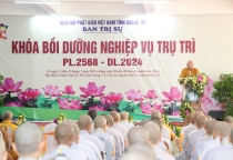 Quảng Trị: Khai mạc Khóa bồi dưỡng nghiệp vụ trụ trì năm 2024