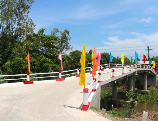 Chùa Lộc Dã (Q.8) tổ chức khánh thành cầu Hiệp An tại tỉnh An Giang